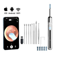 Visual Ear Cleaner Camera WIFI Ear Pick Waterproof 6LEDs Ear Sticks HD1080P 4.2MM Digital Ear Wax Removal Kits Ear Spoons Case Good Vibrations