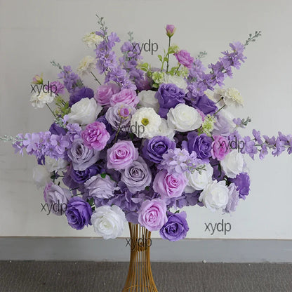 Hot Pink/Purple/Red/Blue luxurious Wedding Table Centerpieces large Flower Ball Outdoors Event Party Accessories Props 80cm,70cm Good Vibrations