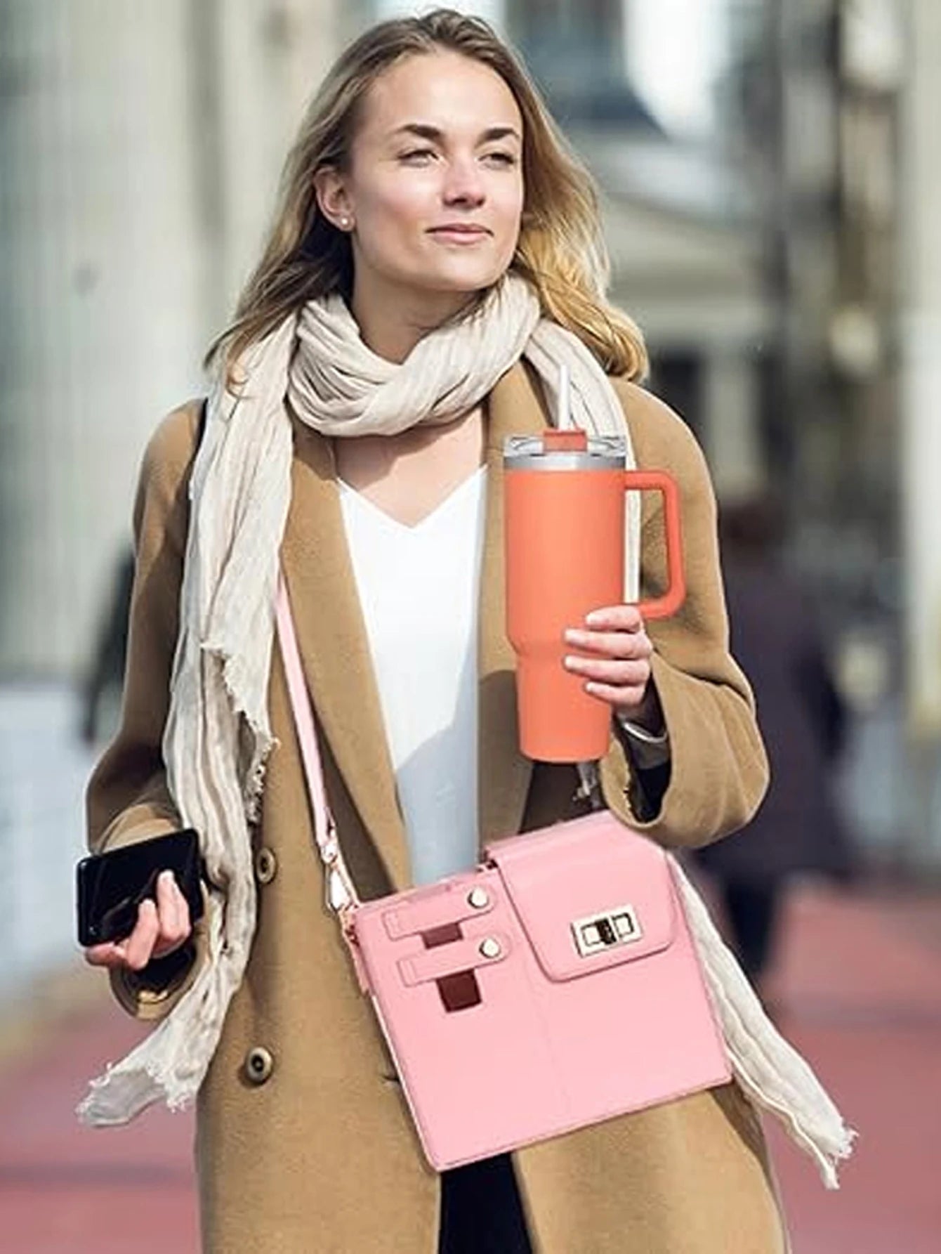 Outdoor portable crossbody water cup protection multifunctional universal water bottle storage bag single shoulder solid color Good Vibrations