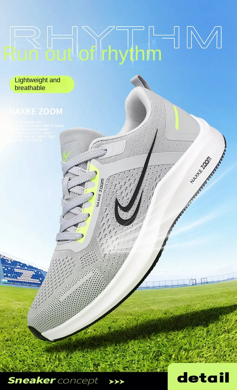 Men's Shoes 2025 New Summer Breathable Mesh Casual Sports Shoes Men's Trendyy Versatile Work Running Shoes Good Vibrations