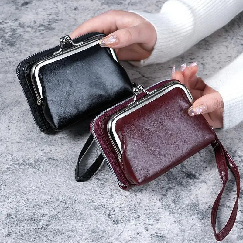 Fashion Purse Women's Buckle Small Purse Zipper Clip Bag Clutch Bag Wallets Card Holderss Wholesale Good Vibrations