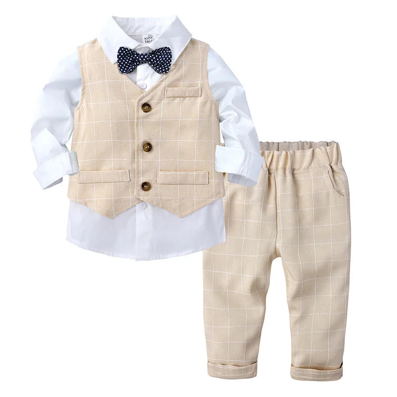 Baby Boy Clothes Cotton Sets Long Sleeve Spring Autumn Outfit Toddler Pants Suit Children For 1 To 2 3 4 Years Kids Male Costume Good Vibrations