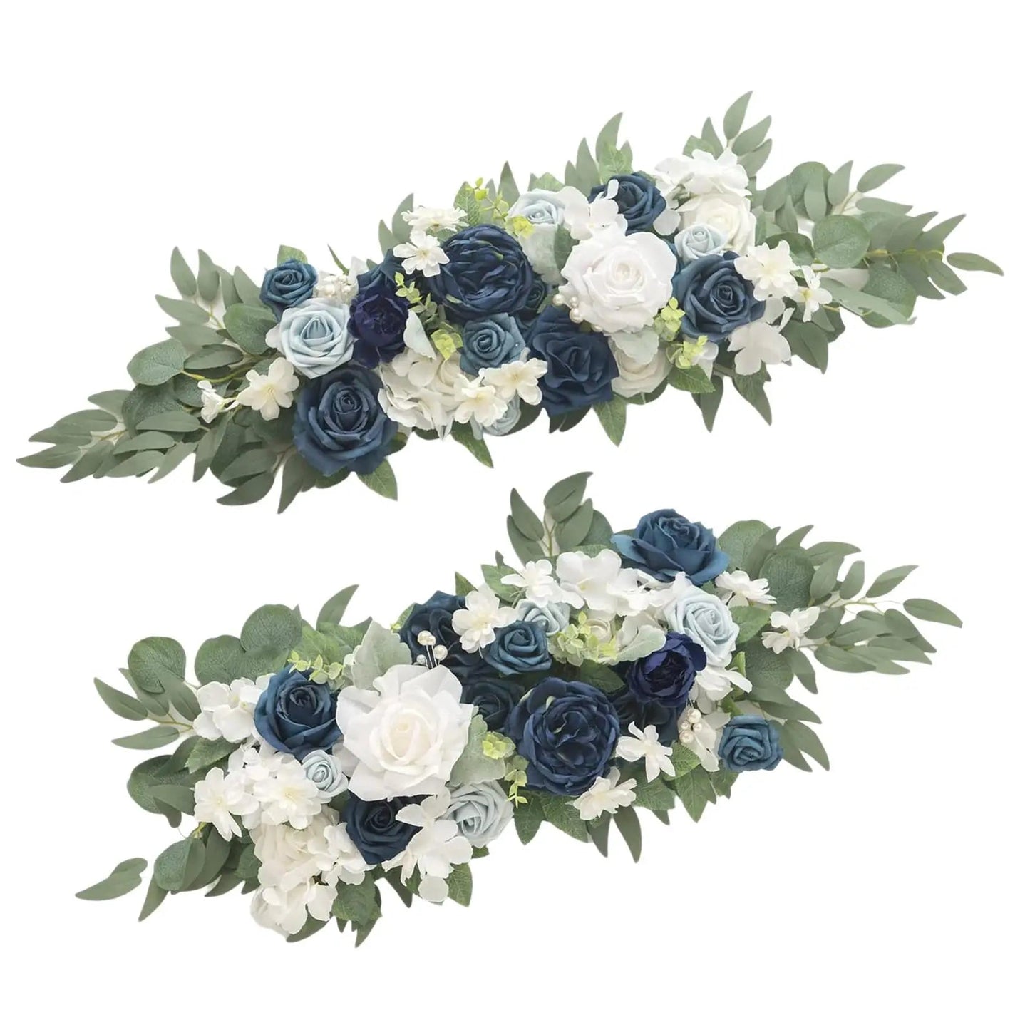 2x Artificial Floral Swag Flowers Backdrop for Party Craft Art Decorative Good Vibrations