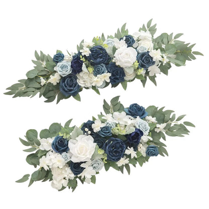 2x Artificial Floral Swag Flowers Backdrop for Party Craft Art Decorative Good Vibrations