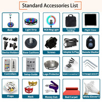 360 Photo Booth Machine Portable Free Custom Logo Automatic Glass 360 Video Booth with Flight Case for Party Events Wedding Good Vibrations