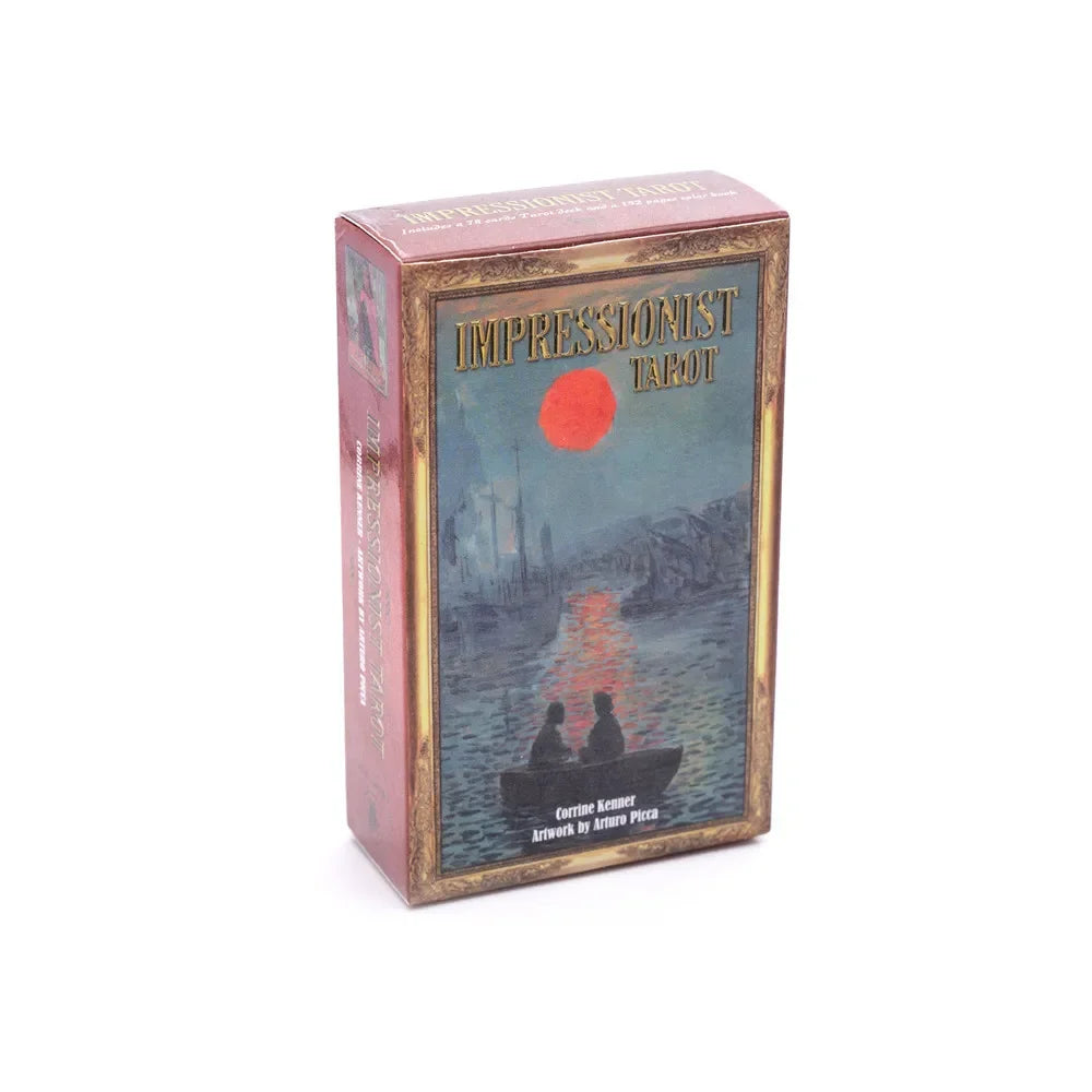 New Impressionist Tarot cards  A 78 Deck Oracle English Visions Divination fate Borad Playing Games Good Vibrations