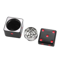 Metal Dice Herb Grinder 3-Layer Spice Mill Crusher Pepper Herbal Cutting Smoking Accessories Creative Gadgets for Outdoor Use Good Vibrations Adult Super Store