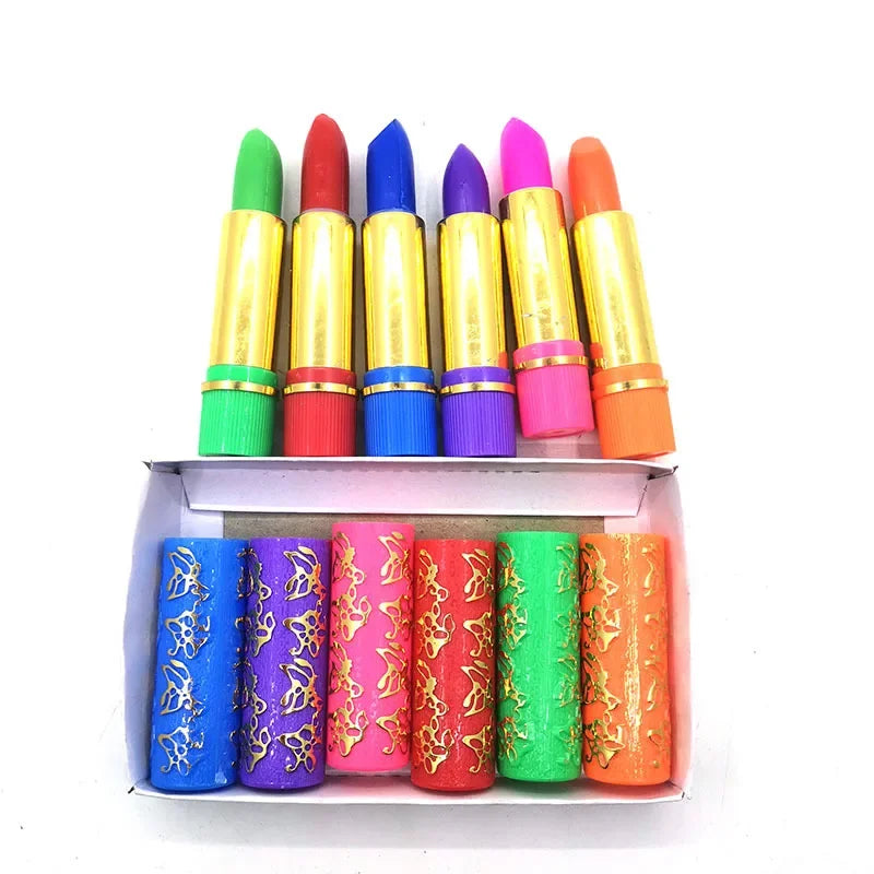 6Pcs/Set Waterproof Lipstick Sexy Lip Stick Matte Velvet Lipstick Color Mood Changing Long Lasting Moisturizing Lipstick Good Vibrations