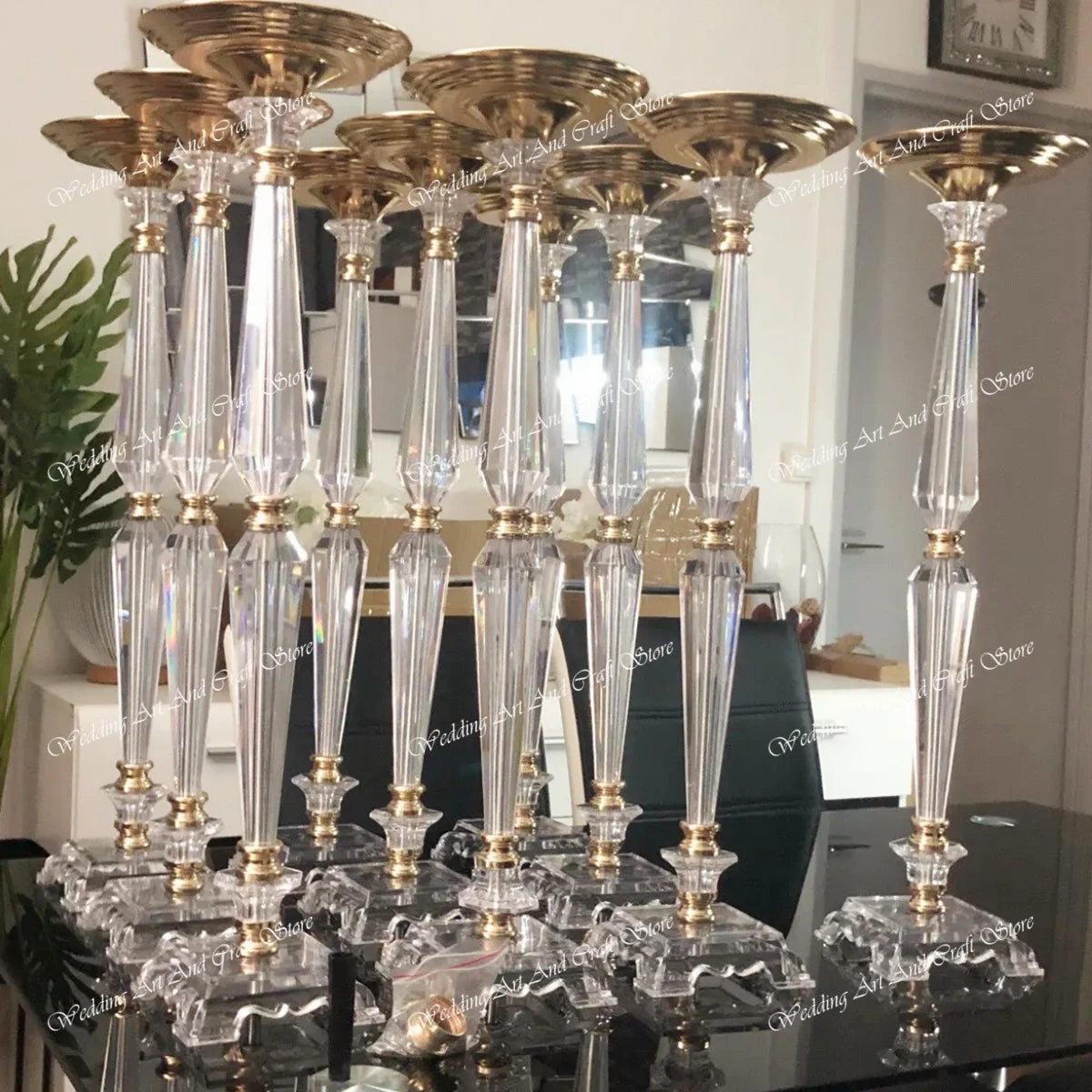 10pcs(40cm to 100cm tall)Acrylic Vase Stand Wedding Centerpieces, Tall Wedding Centerpieces Clear Column Flower Stand  412 Good Vibrations