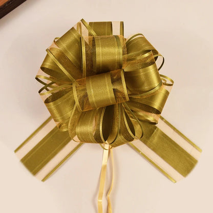 2/4/10Pcs Wedding Car Bow Ribbons Christmas Gift Wrap Packaging Decoration DIY Craft Flowers Birthday Party Supplies Valentines Good Vibrations