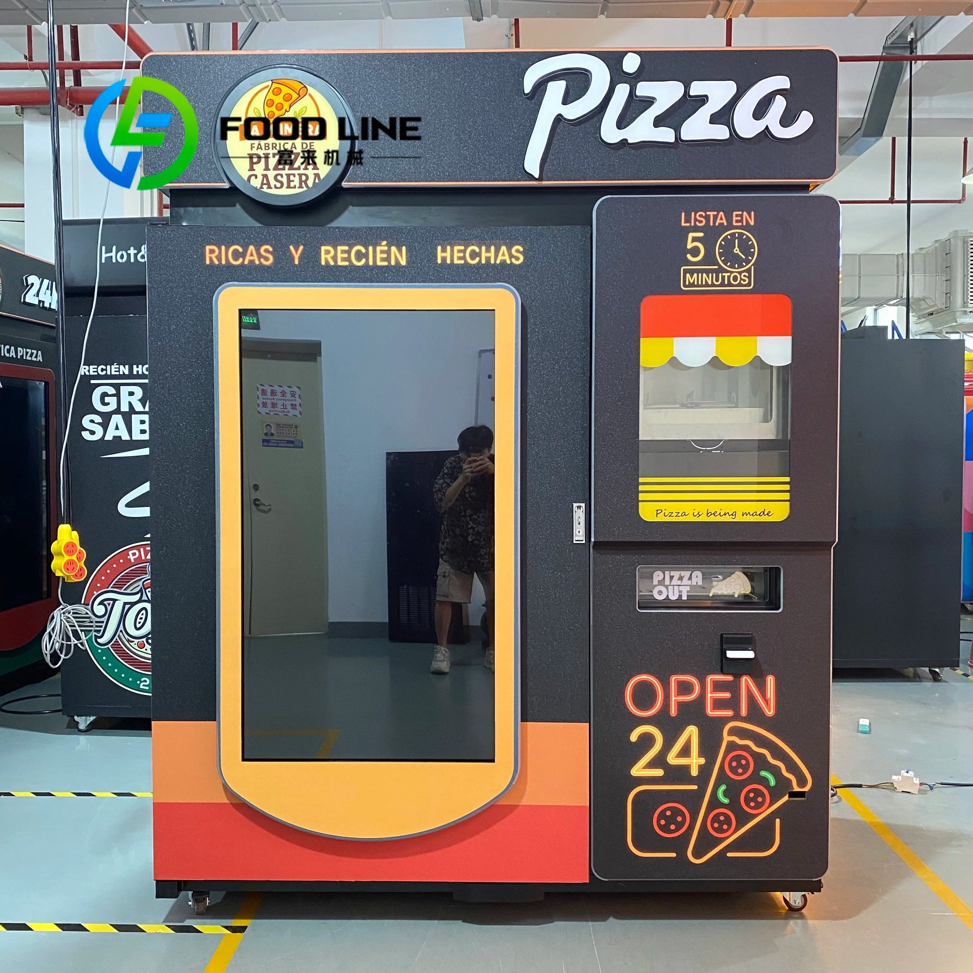 Fully Automatic Digital Touch Screen Pizza Vending Machine Smart Fresh Food for Commercial Business Hot Sale with SDK Function Good Vibrations