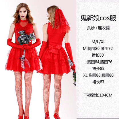 Women Halloween Vampire couple uniform Purim Cosplay Costumes men Horror Ghost Dead Zombie Corpse Bride costume Dress adult Good Vibrations