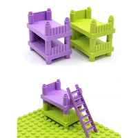 Big Building Blocks Play House Furniture Accessories Indoor Utensil Bed Compatible Large Bricks Assemble Toys Children Kids Gift Good Vibrations