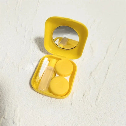 8 Colors Mini Pocket Contact Lens Case  Women Girl Make Up Beauty Pupils Storage Contacts Lense Holder Box Container Mirrors Kit Good Vibrations