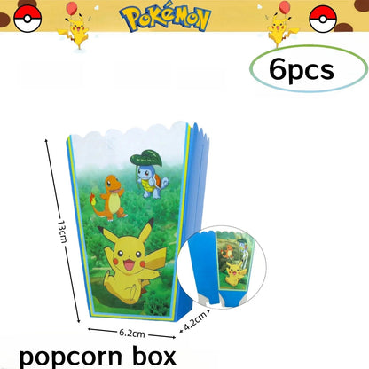 Pokemon Birthday Party Decorations Pikachu DIY Sticker Tableware Plate Tablecloth Baby Shower Kids Favors Gifts Party Supplies Good Vibrations