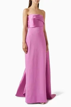 Flowers Prom Satin Evening Dresses Straight Party Dress Pleats Christmas Dress فساتين مناسبة رسمية Customized Good Vibrations