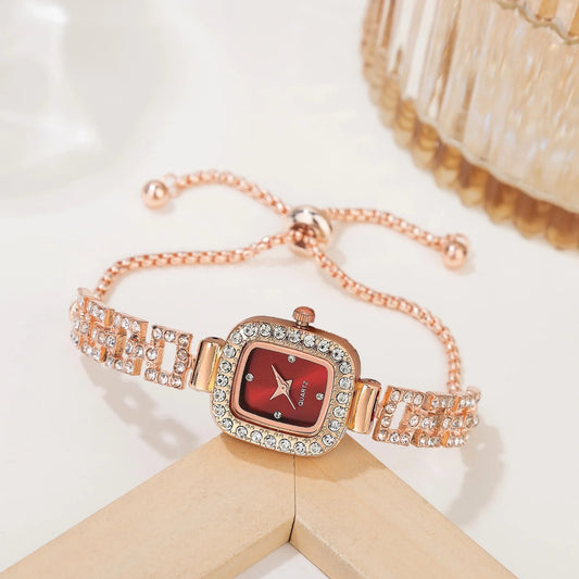 Elegant Quartz Wristwatches Luxury Bracelet Women's Watches Diamond Crystal Watch Часы Relogios Feminino Relojes Para Mujer Good Vibrations