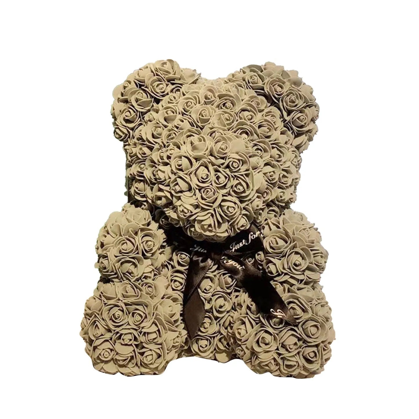 Rose Bear NEW Valentines Day Gifts 25cm Flower Bears Artificial Floral Decorations Mother' DAY Gift For Girlfriend Festival And Good Vibrations