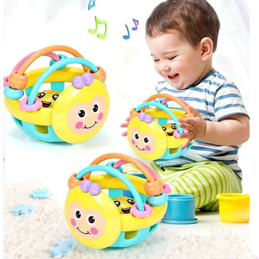 Baby Soft Teething Toys Newborn Early Educational Sensory Teether Rattle Touch Hand Grasping Ball Develop Infant Ball Game Toy Good Vibrations