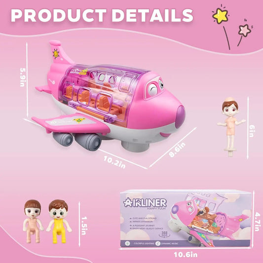 Children's toys: Electric airplane toys/car airplane models/Lights and music - boys' and girls' transportation toys, Christmas Good Vibrations