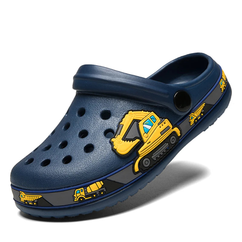 Cute New Animal Baby Boys Slippers Summer Kids Cartoon Sandals Toddler Beach Shoes Girls Cute Slides Children Slippers Good Vibrations
