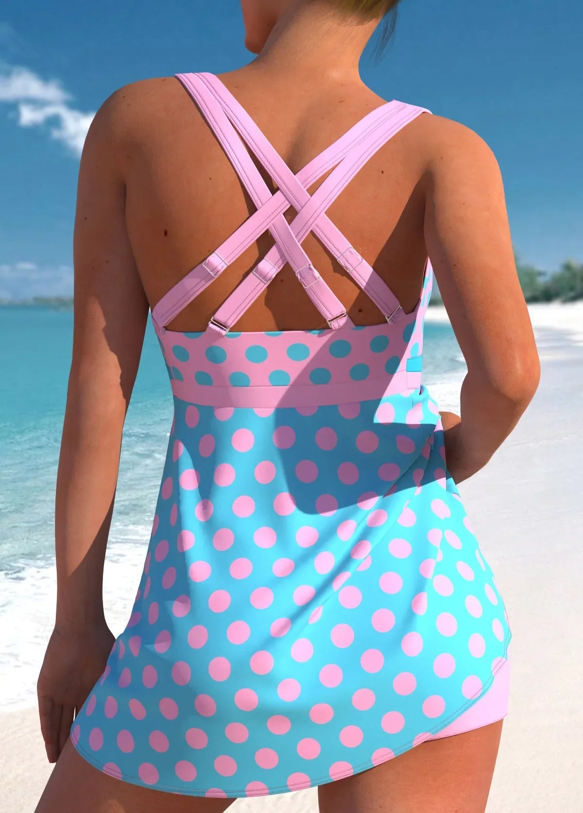 New 2025 plus Size Quick Dry Beach Short Pants Women's Skirt Style Bikini Swimsuit Fashionable Maternity Cover up Swimwear Good Vibrations