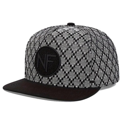 Unisex NF Letter Embroidery Hip-Hop Hats Spring and Autumn Outdoor Adjustable Casual Baseball Caps Sunscreen Hat Good Vibrations