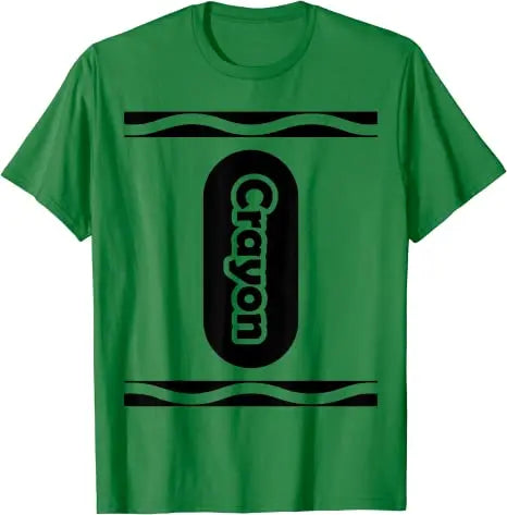 Pick Any Color Crayon Box Halloween Costume Couple & Group T-Shirt Gifts Letters Printed Graphic Tee Tops Basic Cotton Outfits Good Vibrations