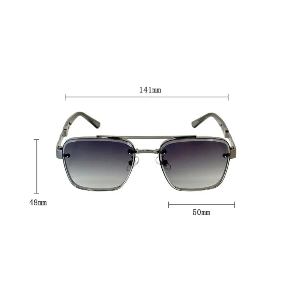 New Sunglasses For Men Luxury Fashion Glasses Sunscreen  Square Sunglasses Women Trendy Vintage Gafas De Sol Hombre Zonnebril Su Good Vibrations
