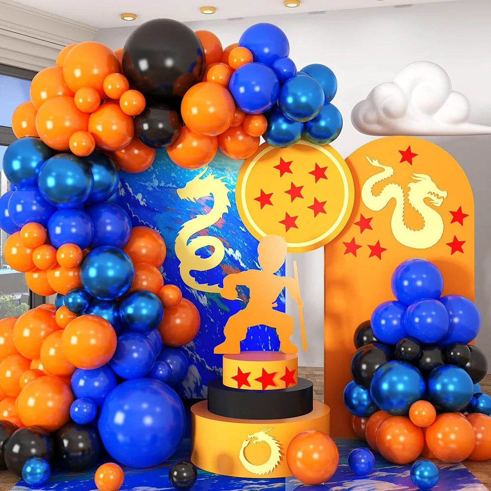Orange,black,blue,balloon arch kit,birthday party,wedding,bachelor's party,Halloween,coming of age ceremony,party decoration Good Vibrations