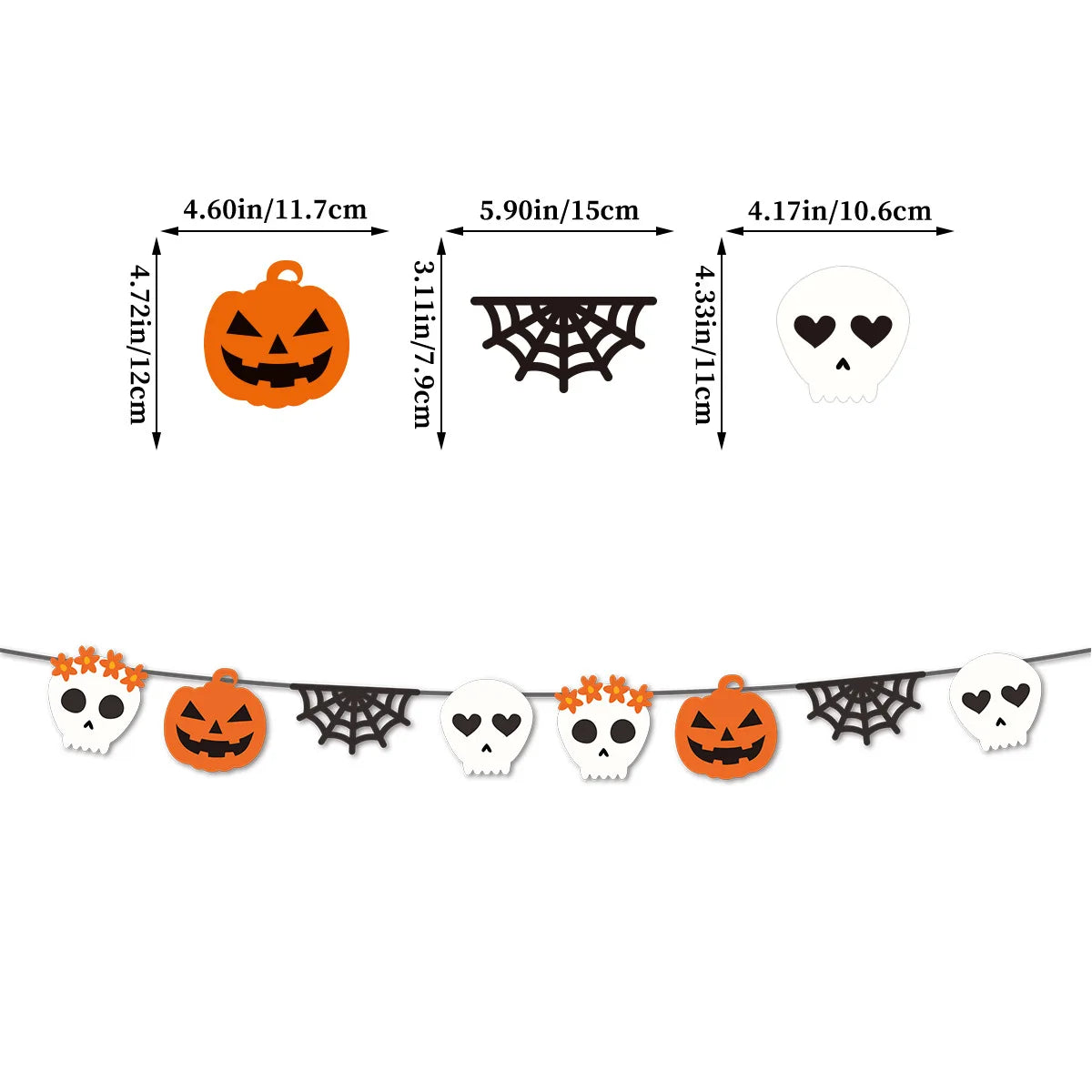 Halloween Decoration Banner for Home Living Room Decoration Halloween Party Good Vibrations