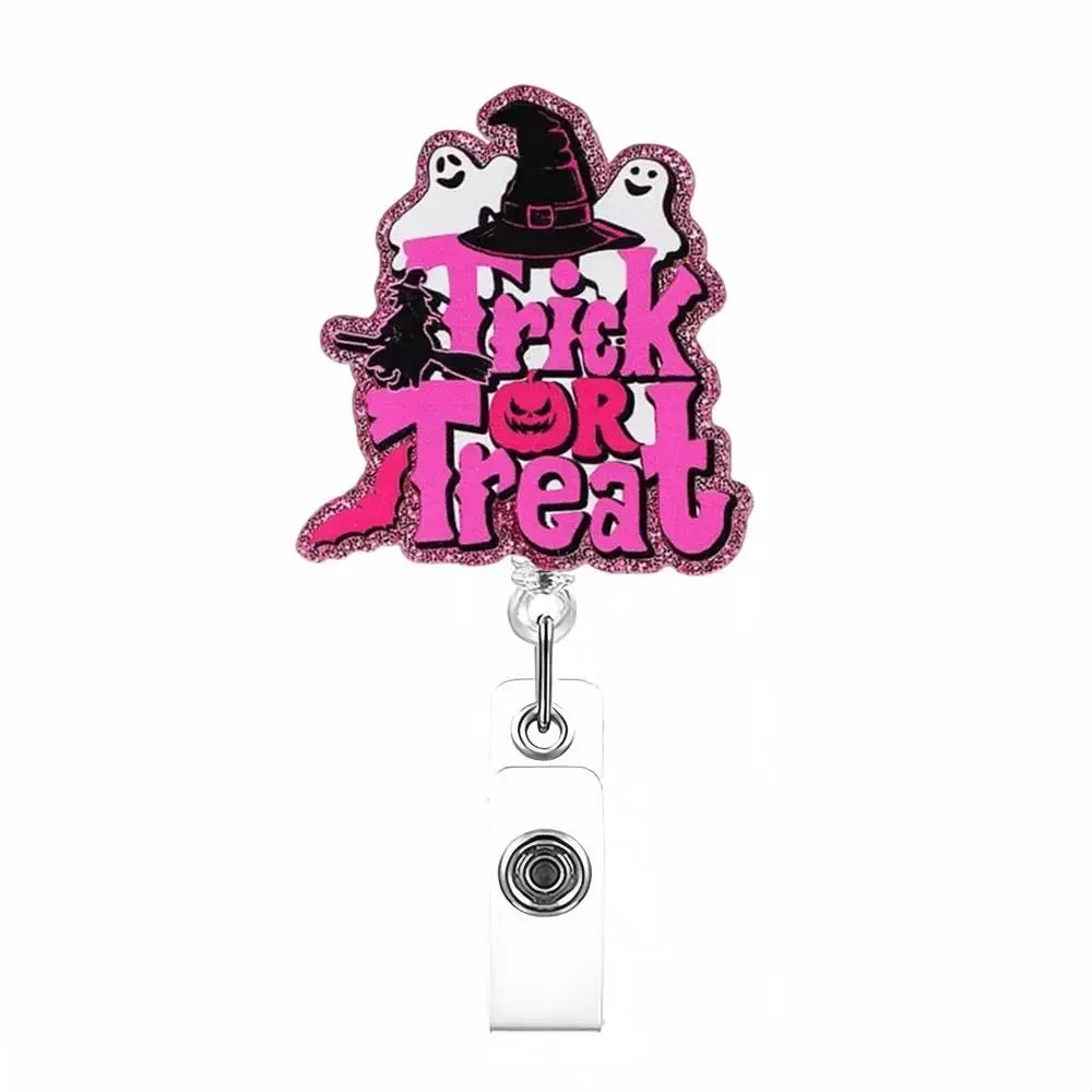 New Glitter Acrylic Retractable Nurse Badge Reel Doctor Teacher Student Name Id Card Holder Keychains Lanyard Wholesale Good Vibrations