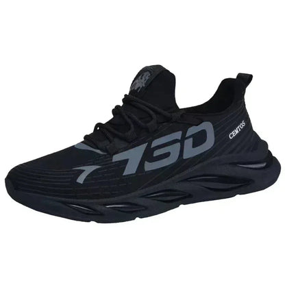 Summer men's casual versatile shoes, fashionable sports shoes, breathable running shoes, outdoor walking training tennis shoes Good Vibrations