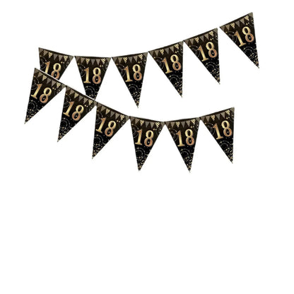 16th 60th 50 Year Happy Birthday Party Decoration Banners Supplies Good Vibrations