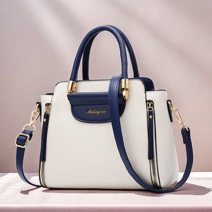Women's bag 2025 new fashion women's bags hit color hand-held  bag Europeand the United States all-match shoulder messenger bag Good Vibrations