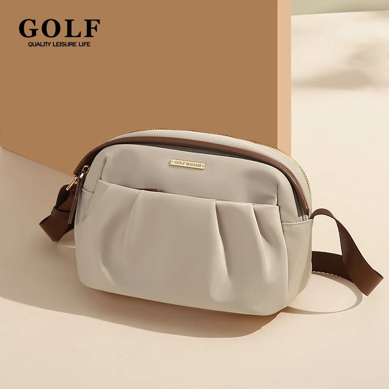 GOLF Crossbody Bags for Ladies Elegant Women Shoulder Bag High Quality Nylon Female Cross Body Waist Bag Multi Pocket Waterproof Good Vibrations