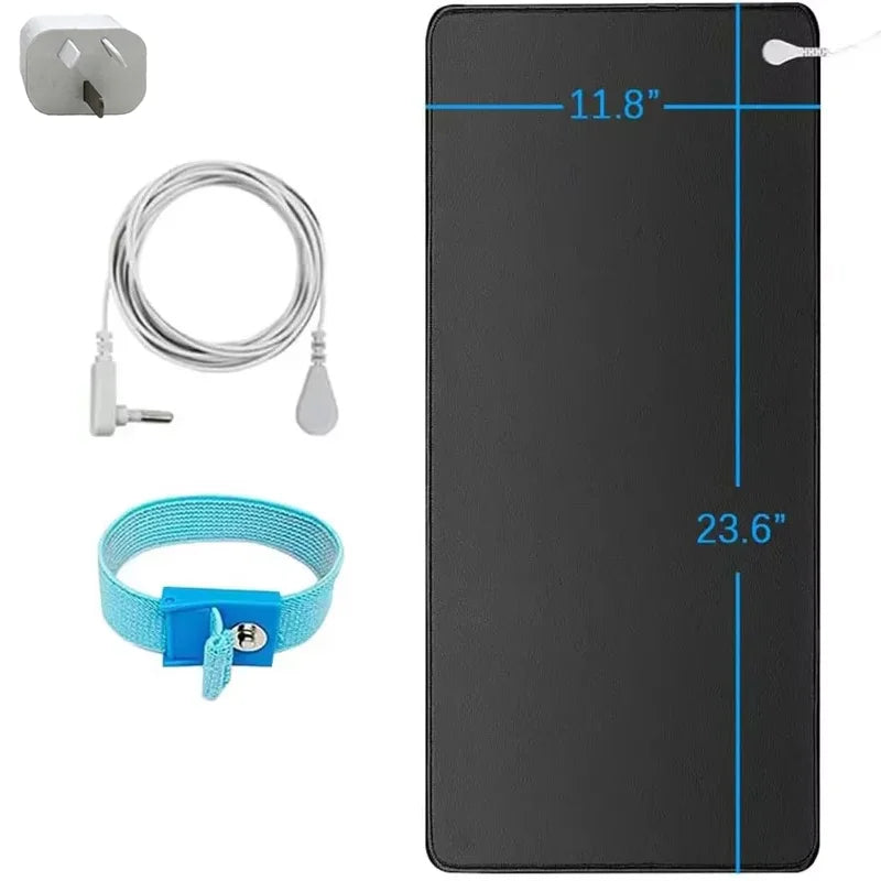 Grounding Mat Earthing Pad PU Grounding Sheet for Sleep Improvement Anxiety Relief Anti Fatigue Body Ground Mat Home Office U Good Vibrations