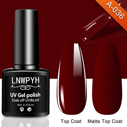 Nail Gel Polish 36 Color Gel Nail Polish Semi Permanent Gel Vernis Base Top Coat Nail Art Manicure Soak Off LED UV Gel Varnishes Good Vibrations