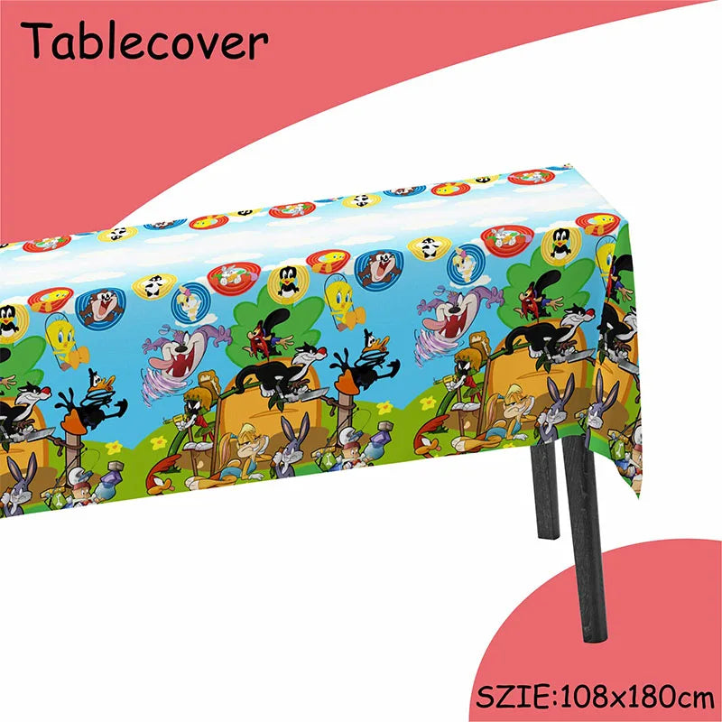 Disney Theme Birthday Party banner Decorations Paper Cup Plate Straw Baby Shower Kids Birthday Party Supplies Good Vibrations