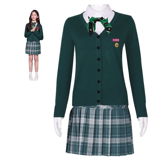 Movie All of Us Are Dead Cosplay Costumes Women JK Hyosan High School Uniform Shirt Skirt Pants Halloween Couple Jacket Outfits Good Vibrations