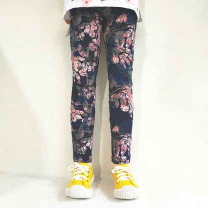 Girls' Leggings Fashion Cartoon Tight Pants Spring and Autumn Baby Girls Slim Fit Flower Leggings Summer Children's Pants Good Vibrations