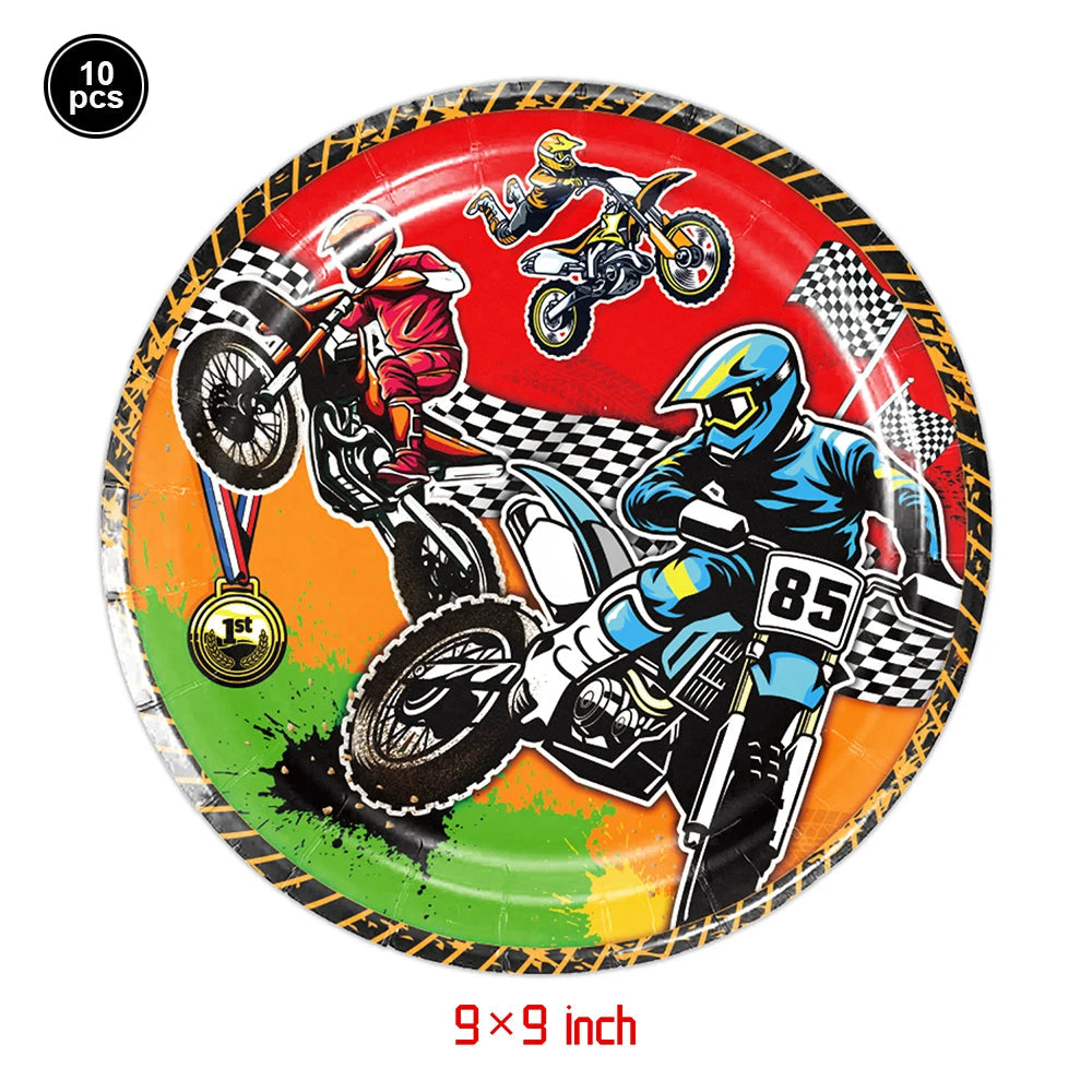 Motorcycle/Dirt Bike Birthday Party Decor Good Vibrations