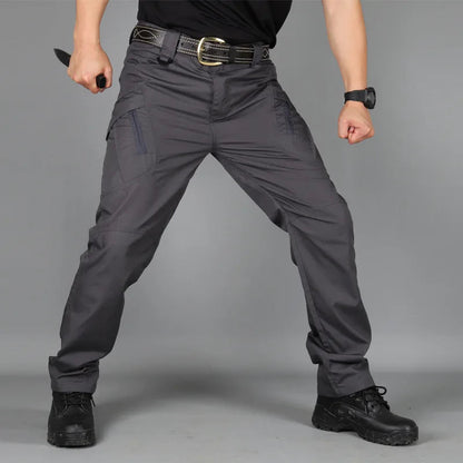 IX9 City Outdoors Tactical Pants Men Combat  Pants Casual Men Hiking Pants Outdoors Trousers Cargo Waterproof Pants Good Vibrations