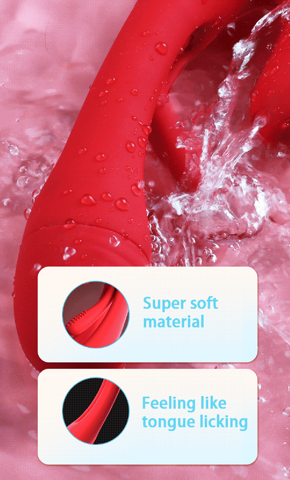 Women Clitoris Stimulator Powerful Rabbit Dildo Vibrator 