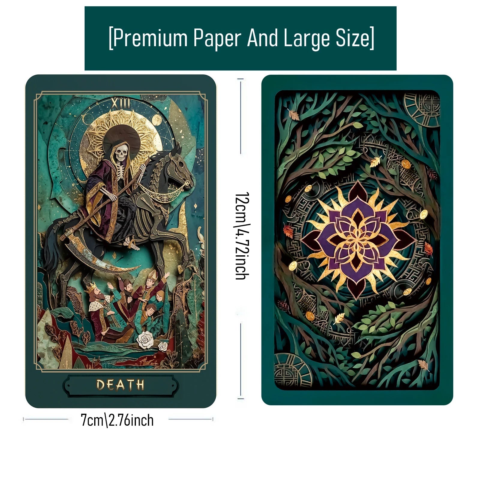 The Gilded Age Tarot | 78 Paper-Cut Art Cards | Includes a Guide, Suitable for Beginners and Experienced Readers Good Vibrations
