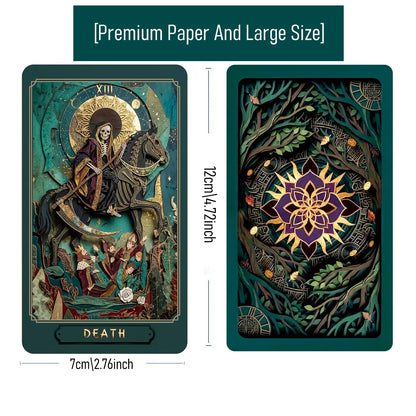 The Gilded Age Tarot | 78 Paper-Cut Art Cards | Includes a Guide, Suitable for Beginners and Experienced Readers Good Vibrations