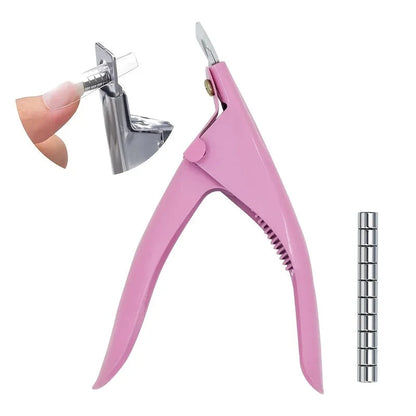 Acrylic Nail Clippers with 15Pcs Magnets Nail Clippers Cutters for Long Acrylic Gel Nails Tips Adjustable Stainless Good Vibrations