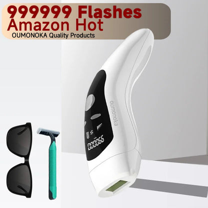 IPL Hair Removal Device 999999 Flashes  Permanent Epilator Body Treament Home Use for Women Men Facial Shaver Cutting Machine Good Vibrations