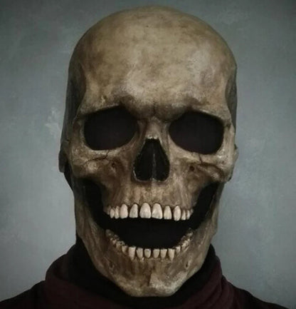 Halloween Mask Latex Scary Horror Decoration Full Head Skull Mask Helmet Cosplay Jaw Masque Gifts Party Costume Pro Mask Good Vibrations