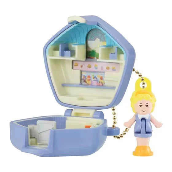 Bandai Polly Pocket Official Articulated Miniature Keychain Authentic Collectible Japanese Model Kit Gift for  Kids Adults Fans Good Vibrations